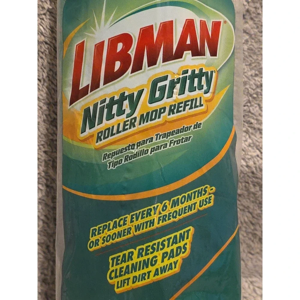 Libman Nitty Gritty Roller Mop Refill‎ 02011 In Original Sealed Package